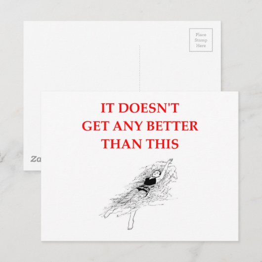 水泳 ポストカード (正面/裏面)