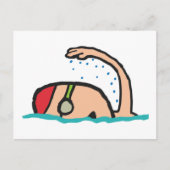 水泳 ポストカード (正面)