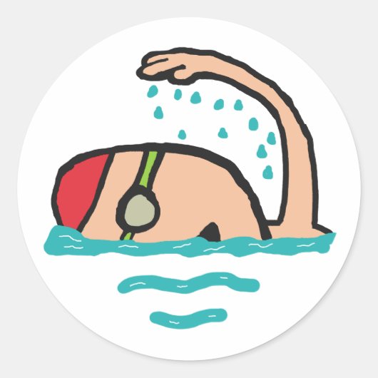 水泳 ラウンドシール (正面)