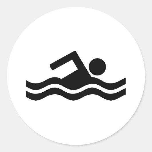 水泳 ラウンドシール (正面)