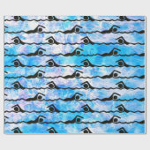 水泳 ラッピングペーパー (フラット)