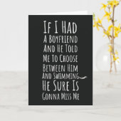 水泳 女性 カード 水泳選手 彼女のための 女性 レディース (黄色い花)