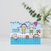 水泳-招待状 招待状 (スタンド正面)