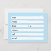 水泳-招待状 招待状 (裏面)