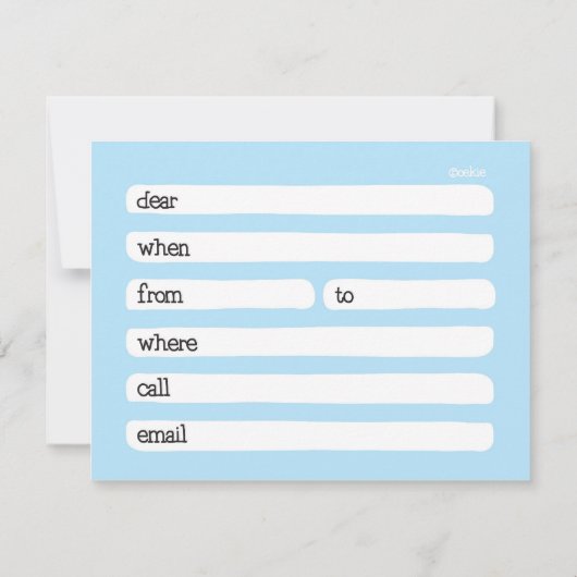 水泳-招待状 招待状 (裏面)