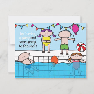 水泳-招待状 招待状