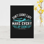 水泳 - 毎周回を大切にしよう カード (黄色い花)