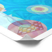 水泳：熱い時クール間の心 ポスター (角)