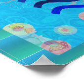 水泳：熱い時クール間の心 ポスター (角)