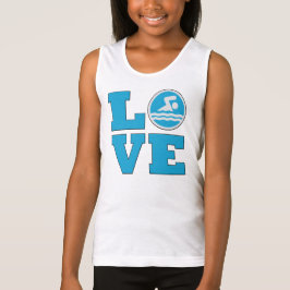 水泳LOVE競争泳ぐ人または水泳&ダイビング Tシャツ