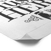 水洗トイレおもしろいのサインウォールアート ポスター (角)