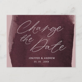 水洗剤の日付はがきを変更 ポストカード