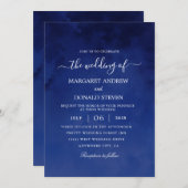 水洗青王室の結婚式招待状 招待状 (正面/裏面)