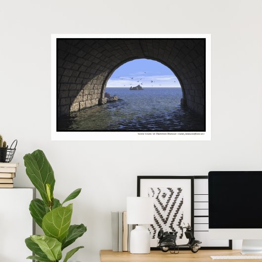 水洞 ポスター (ホームオフィス)