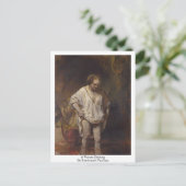 水浴びをする女性。Rembrandt Van Rijn著 ポストカード (スタンド正面)