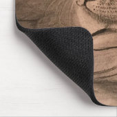 「水浴び」タイガーマウスパッド マウスパッド (コーナー)