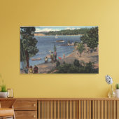 水浴コーブポイントから表示 キャンバスプリント (インサイチュ (リビング))