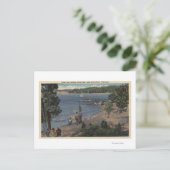 水浴コーブポイントから表示 ポストカード (スタンド正面)