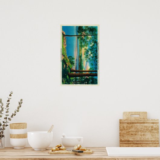 水浴コーブポイントアットレイク矢印 ポスター (キッチン)