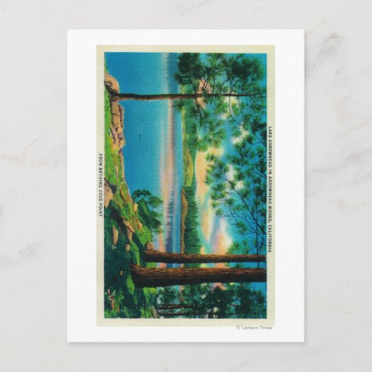 水浴コーブポイントアットレイク矢印 ポストカード (正面)