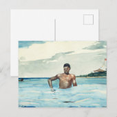 『水浴』、1899年 ポストカード (正面/裏面)