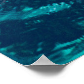 水海の海の質感自然 ポスター (角)