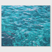 水海の海の質感自然 ラッピングペーパー (フラット)