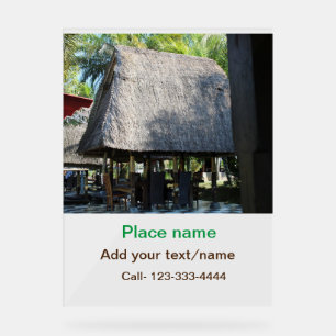 水海ビーチ写真追加ネーム文字場所夏 アクリルサイン