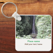 水海ビーチ写真追加ネーム文字場所夏 キーホルダー (正面)