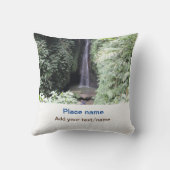 水海ビーチ写真追加ネーム文字場所夏 クッション (裏面)