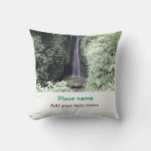 水海ビーチ写真追加ネーム文字場所夏 クッション (正面)