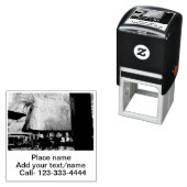 水海ビーチ写真追加ネーム文字場所夏 セルフインキングスタンプ (インサイチュ)