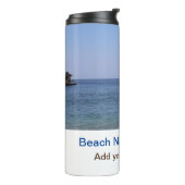 水海ビーチ写真追加ネーム文字場所夏 タンブラー (回転左)