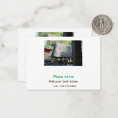 水海ビーチ写真追加ネーム文字場所夏 ノートカード (正面/裏面インサイチュ)