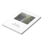 水海ビーチ写真追加ネーム文字場所夏 ノートパッド (回転)