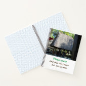 水海ビーチ写真追加ネーム文字場所夏 ノートブック (内部)