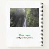 水海ビーチ写真追加ネーム文字場所夏 ノートブック (裏面)