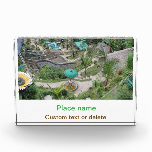 水海ビーチ写真追加ネーム文字場所夏 フォトブロック (正面)