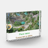 水海ビーチ写真追加ネーム文字場所夏 フォトブロック (左)