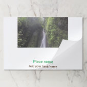 水海ビーチ写真追加ネーム文字場所夏 ペーパーパッド (折り畳み)