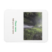 水海ビーチ写真追加ネーム文字場所夏 マグネット (横)