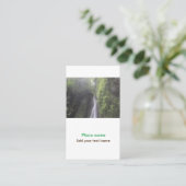 水海ビーチ写真追加ネーム文字場所夏 名刺 (スタンド正面)