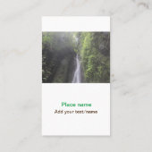 水海ビーチ写真追加ネーム文字場所夏 名刺 (裏面)