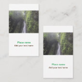 水海ビーチ写真追加ネーム文字場所夏 名刺 (正面/裏面)