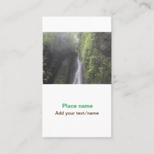 水海ビーチ写真追加ネーム文字場所夏 名刺