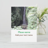 水海ビーチ写真追加ネーム文字場所夏 招待状 (スタンド正面)