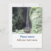 水海ビーチ写真追加ネーム文字場所夏 招待状 (裏面)