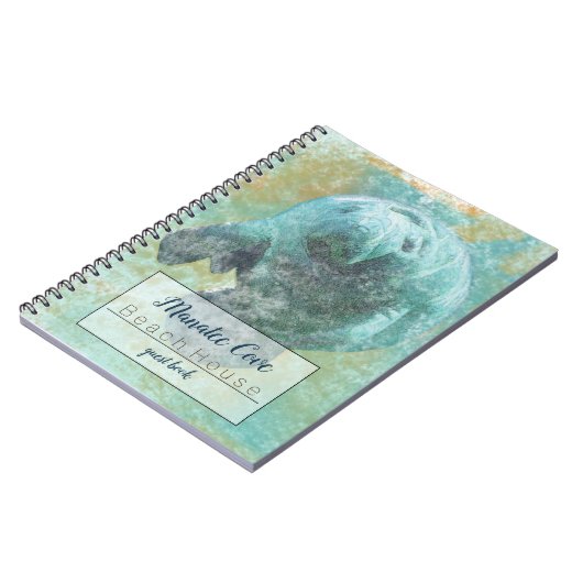 水海岸の芸術作品の中の優しいマネージャ ノートブック (左側)