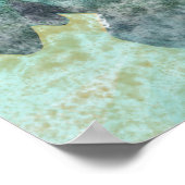 水海岸アートのマナティー ポスター (角)