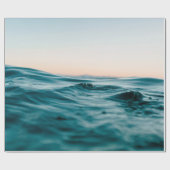 水海波ビーチ海自然 ラッピングペーパー (フラット)